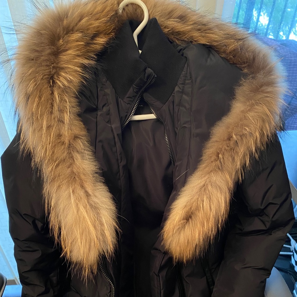 Mackage Adali Signature Down coat w Fur collar